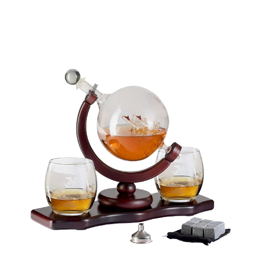 glass globe decanter