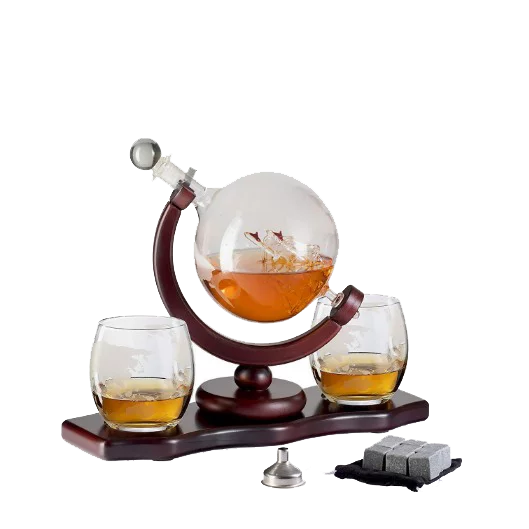 glass globe decanter