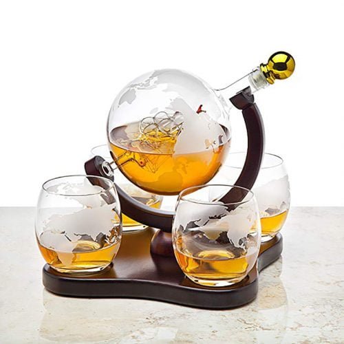 Whiskey-Decanter-Globe-Set-with-4-Etched