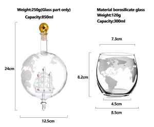 globe whiskey decanter infomation 