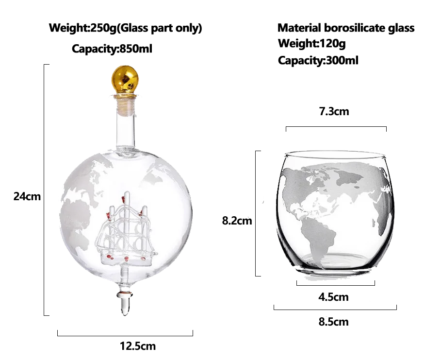 globe whiskey decanter infomation