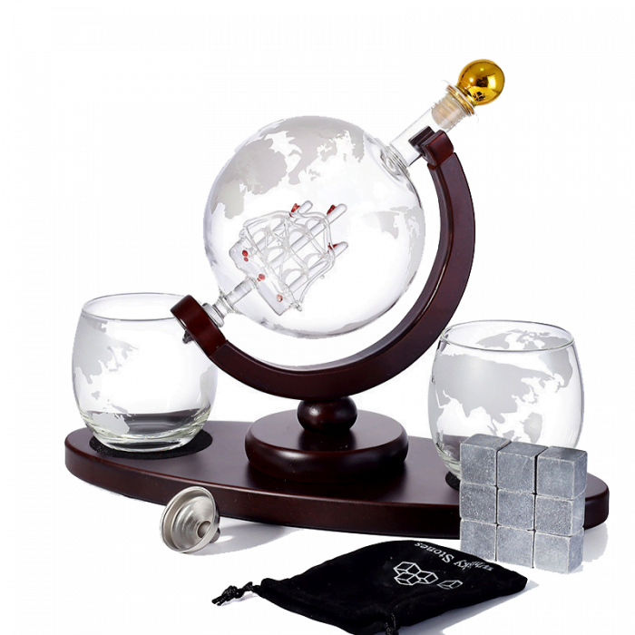 globe wine decanter