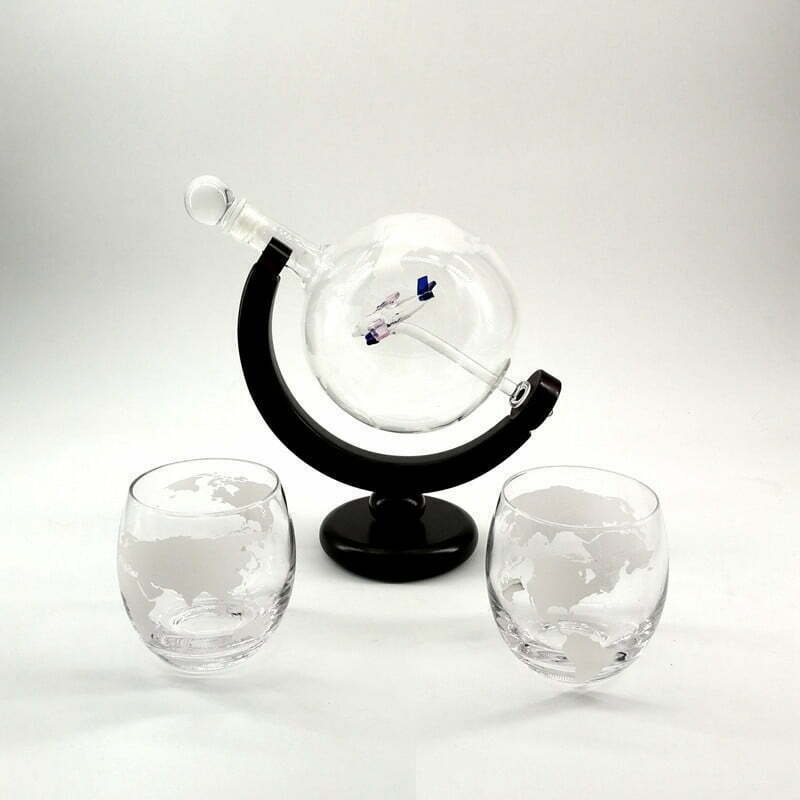 Globe-whiskey-decanter-with-airplane-inside