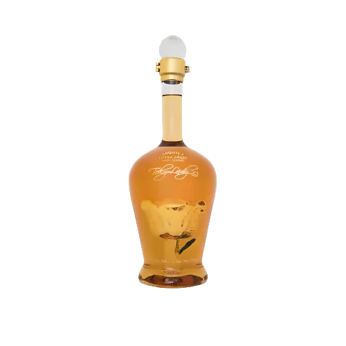 tequila bottle with flower