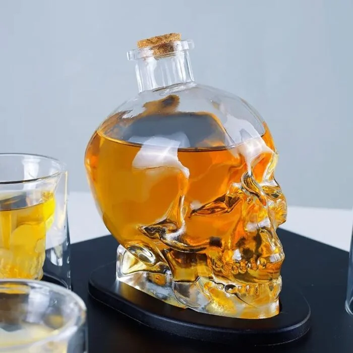 Tequila Bottle with Skull