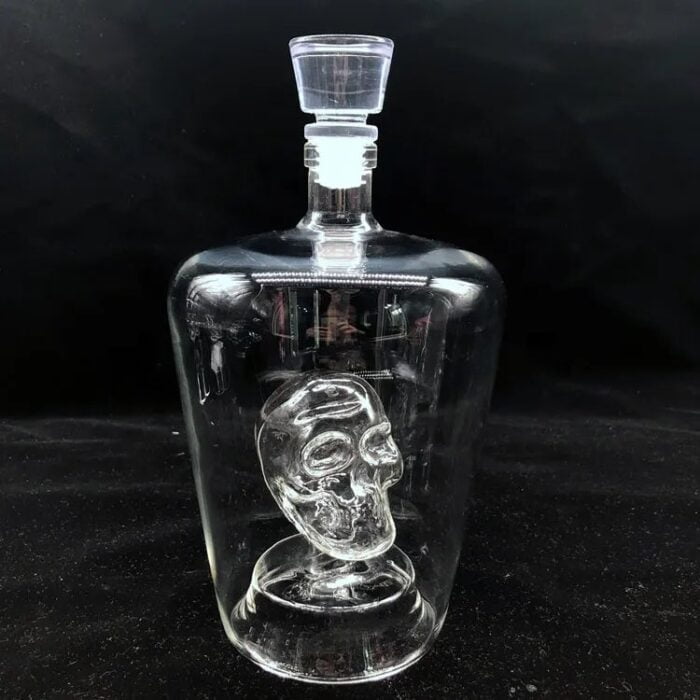 Skull Head Whiskey Bottle