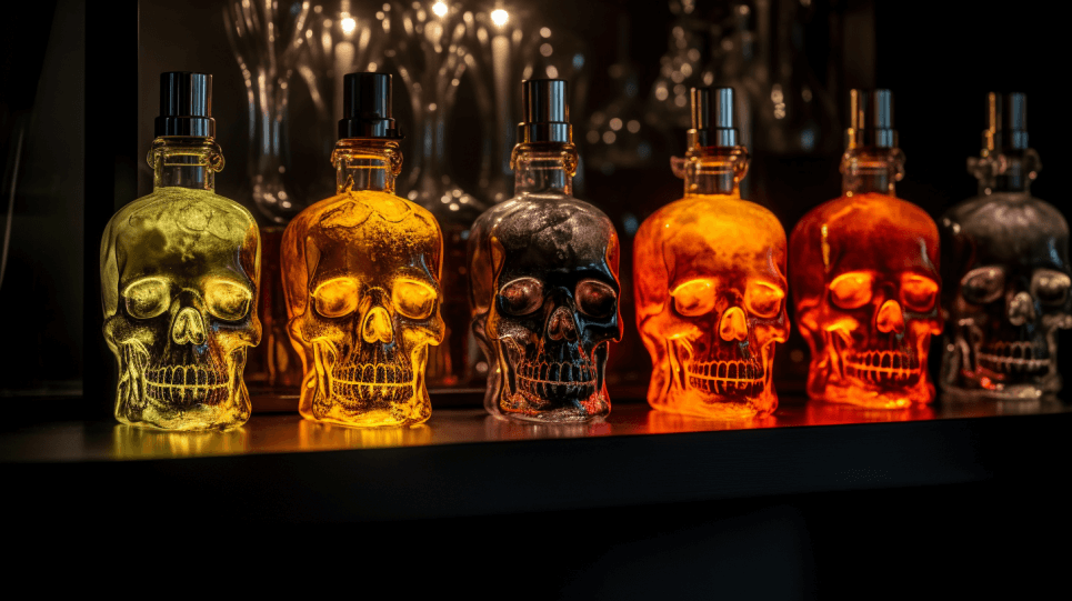 Skull Vodka Bottles