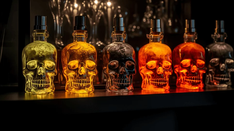 Botellas de Vodka Skull