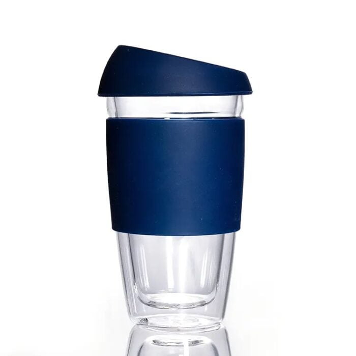 Glass Mug with Silicone Lid