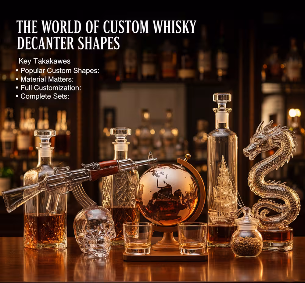 A Guide to Custom Shapes for Whisky Decanters