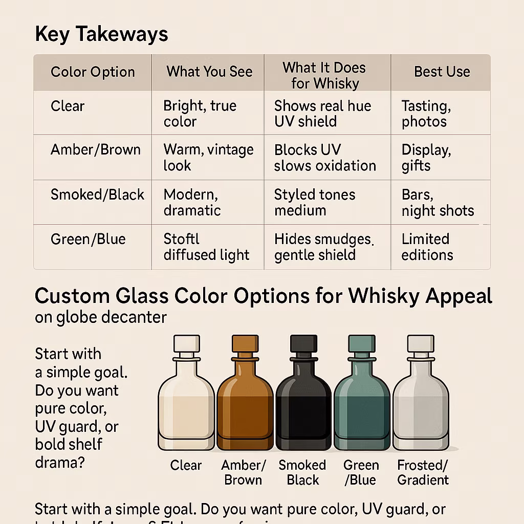 Custom Glass Colors for Borosilicate Whisky Decanters: A Practical Guide